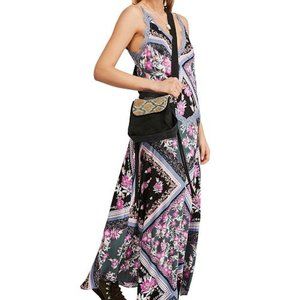 NWT Free People Lace Print Maxi Gown Dress
